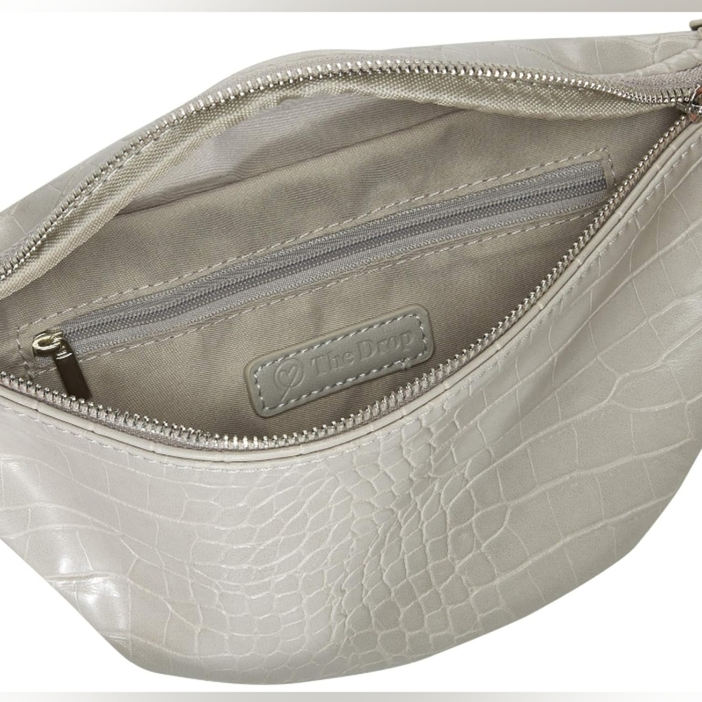 The Drop Preston Crocodile Embossed Women's Bag - Picture 3 of 4